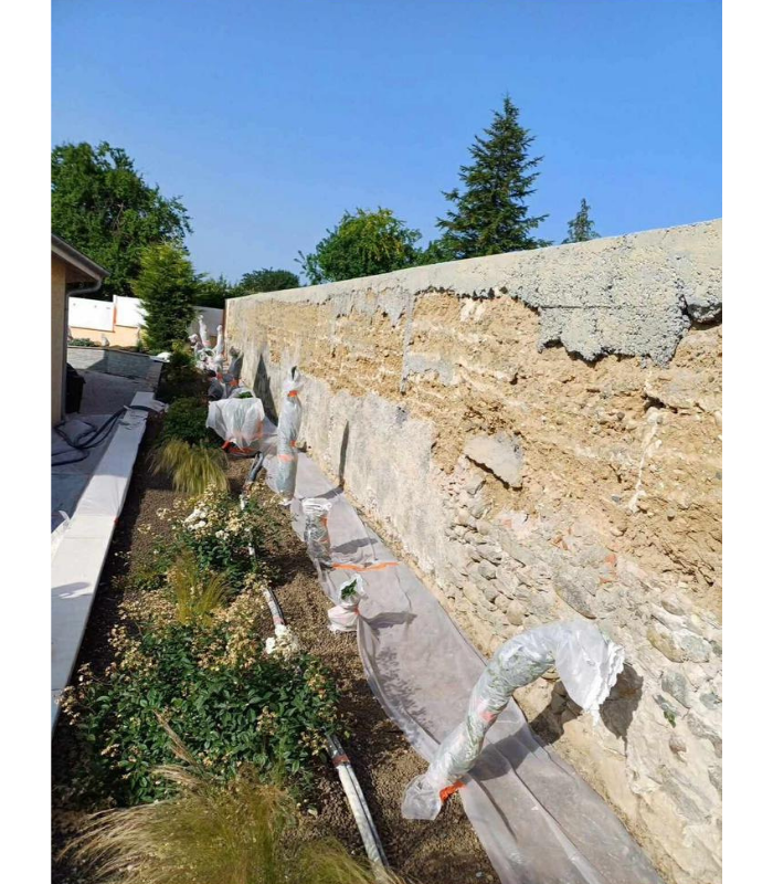ravalement de muret avant